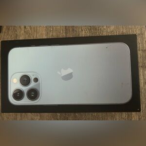Apple iPhone 13 Pro Packaging in Light Blue